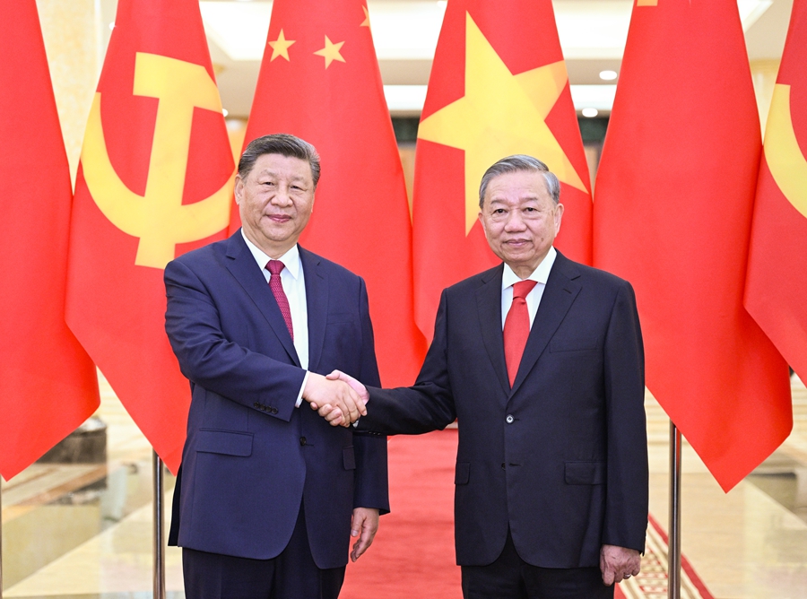 习近平同越共中央总书记苏林举行会谈(图1)