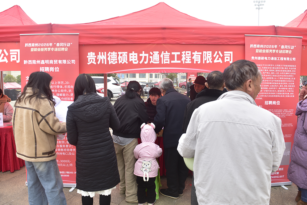 黔西南：“春风行动”送岗暖民心 精准服务促就业(图2)