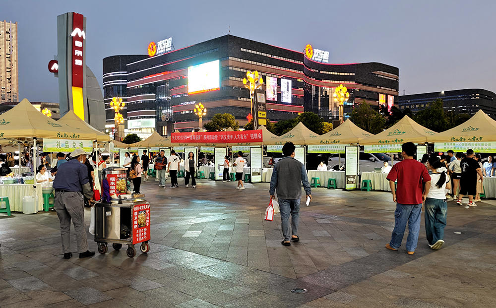 兴义市2026年“春风送岗”系列活动暨“兴义青年 人才夜市”第十六期招聘会举行(图3)