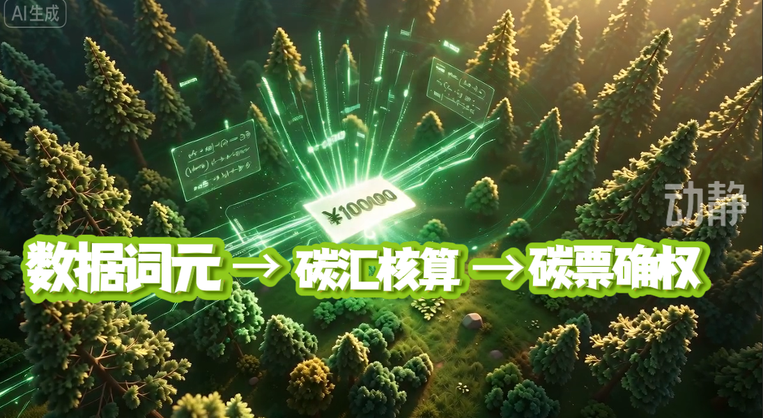 AI视频看词元丨碳票交易，数据要素为绿水青山定价(图2)