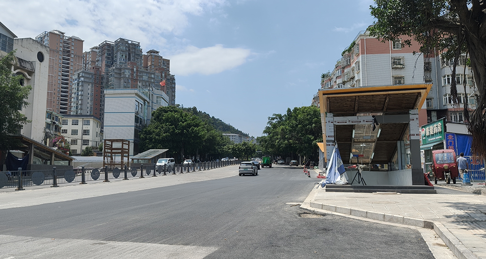 延安路地下人行通道外观 兴义市延安路地下人行通道工程进入收尾阶段(图1)