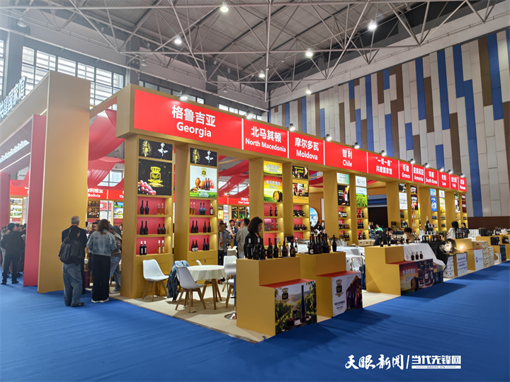 酒香里的“一带一路”:以酒为媒架桥梁,共酿丝路新篇章(图8) 12026年酒博会“一带一路”共建国家馆。李雪雪 摄.jpg